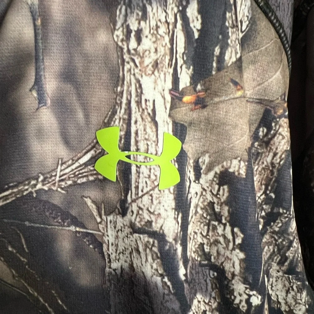 UNDER ARMOUR Outdoor Scent Control Camo Hunting Jacket Green Brown‎ Men's Size L